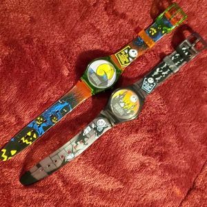THREE (3) 1993‎ Nightmare Before Christmas Digital Watches Tim Burton